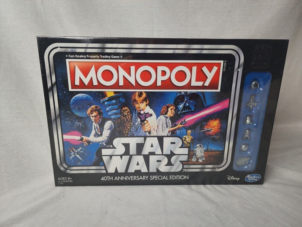 BRAND NEW Monopoly Game Star Wars 40th Anniversary Special Edition Sealed